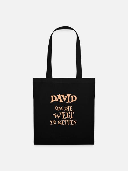 Helfer David - Stoffbeutel - Schwarz