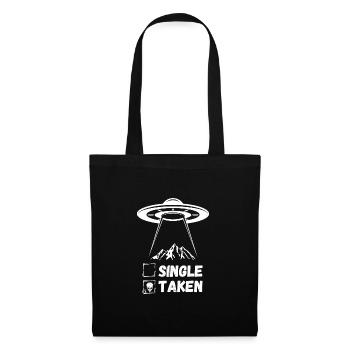 Funny Forgiving Gift for Couples Alien - Tote Bag - black - Front