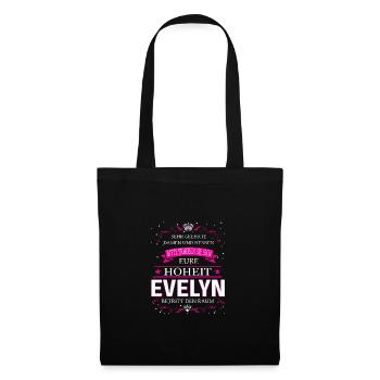 Votre Altesse Evelyn entre dans la pièce - Sac en tissu - noir - Devant