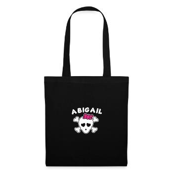 Pirate Abigail Design for Girls and Women - Tote Bag - black - Front
