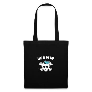 Piratin Hedwig Design für Mädchen und Frauen - Stoffbeutel - Schwarz - Vorne