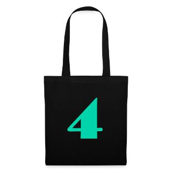 4 YEARS,4TH BIRTHDAY,4 BIRTHDAY,4 - Tote Bag - black - Front
