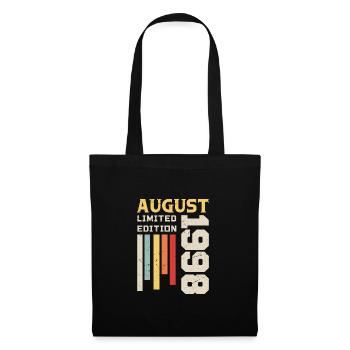 August 1998 - Birthday Gift August 1998 August - Tote Bag - black - Front