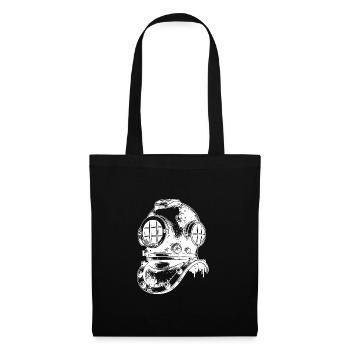 Antique Vintage Diving Helmet - Helmet Diver - Tote Bag - black - Front