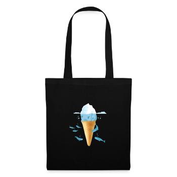 IceCream (Whales-Edition) - Sac en tissu - noir - Devant
