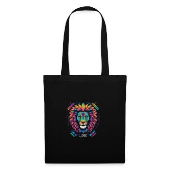 Pride Love Lion - Stoffbeutel - Schwarz - Vorne