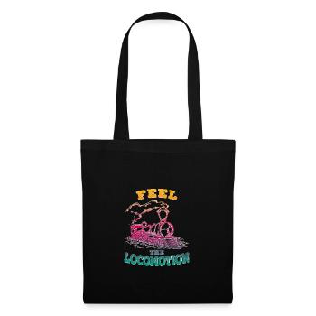 Feel the locomotion - Dampfloks 2 Dampflok - Stoffbeutel - Schwarz - Vorne