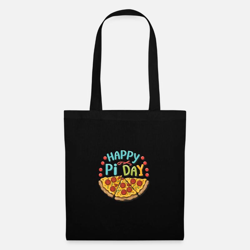 Pizza Pi Day Mathelehrer Mathematiker - Stoffbeutel - Schwarz