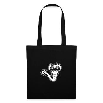 The funny bizarre imaginative Sägofant. - Tote Bag - black - Front