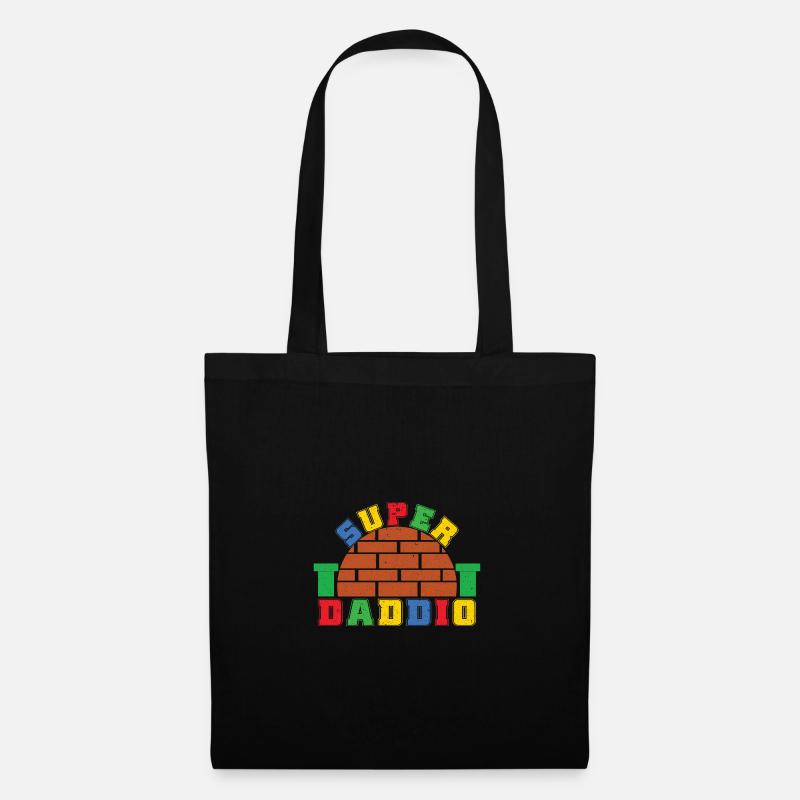 Funny Super Daddio - Tote Bag - black