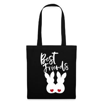 Easter Best Friends - Easter Rabbit Rabbit - Tote Bag - black - Front