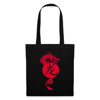 chinese red dragon - Tote Bag - black - Front
