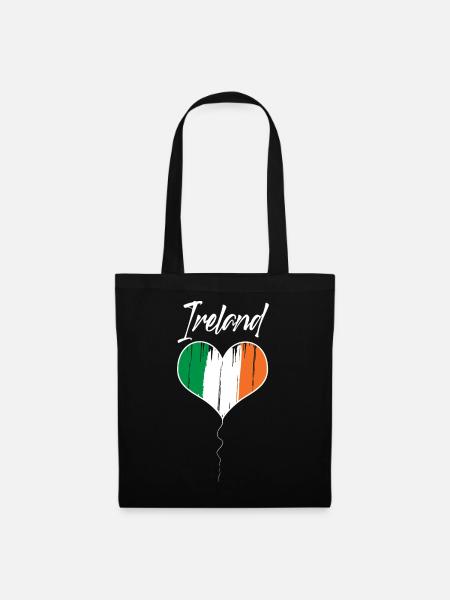 Irland - Stoffbeutel - Schwarz