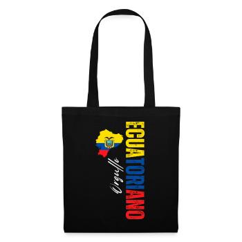 Ecuadorianischer Stolz, vertikales Design - Stoffbeutel - Schwarz - Vorne