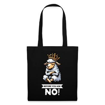 Before You Ask Sheep Sheep Shepherd Sheep Holder - Tote Bag - black - Front