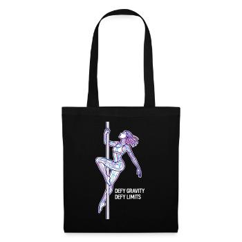 Pole Dance Line Art – Strong Woman Gift - Tote Bag - black - Front