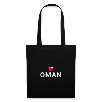 Oman - Stoffbeutel - Schwarz - Vorne