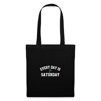 Every day is Saturday palm tree holiday feeling - Tote Bag - black - Front