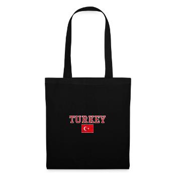 Türkei - Stoffbeutel - Schwarz - Vorne