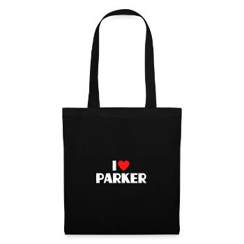 I Love Parker Red Heart Love Fan Gift - Tote Bag - black - Front