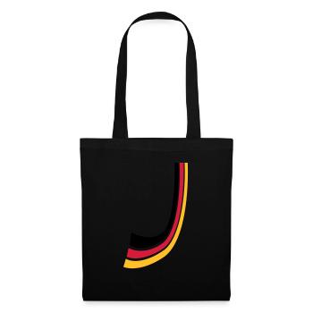 Germany bow lines flag - Tote Bag - black - Front