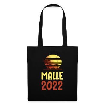 Malle 2022 Palmen - Stoffbeutel - Schwarz - Vorne