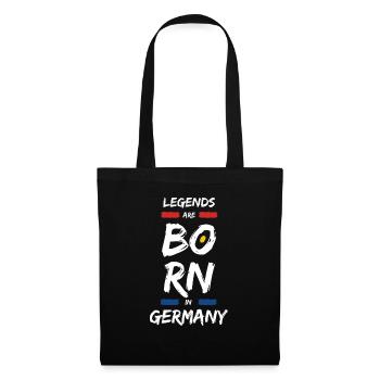90 s Legends are Born in Germany - Stoffbeutel - Schwarz - Vorne