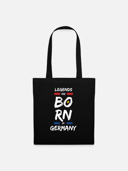 90 s Legends are Born in Germany - Stoffbeutel - Schwarz