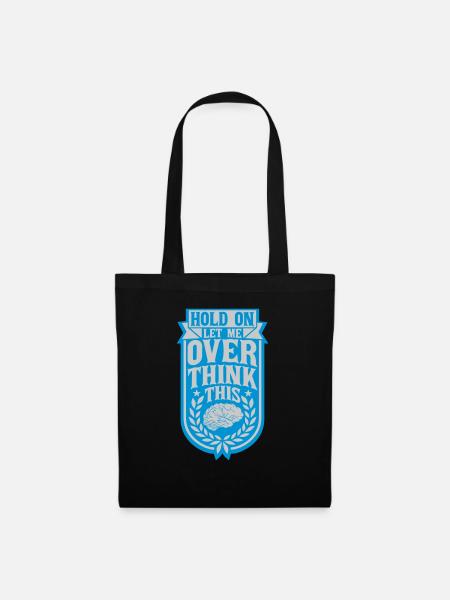 Let me overthink this - Stoffbeutel - Schwarz
