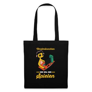 Erdmännchen - Stoffbeutel - Schwarz - Vorne