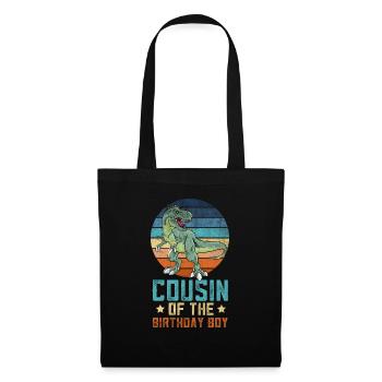 Cousin Dinosaur Boy of Bday Boy Matching Fa - Tote Bag - black - Front