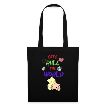 Pretty Darling Cats - Sac en tissu - noir - Devant