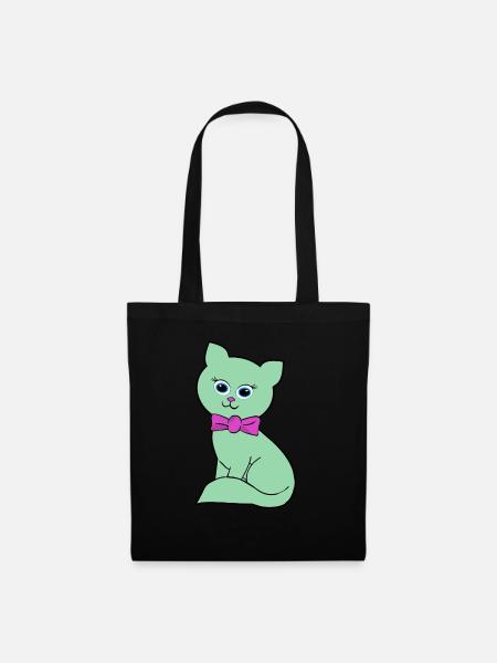 kitty - Stoffbeutel - Schwarz