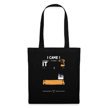 I Came I Sawed I Fixed It - Stoffbeutel - Schwarz - Vorne