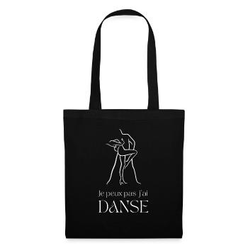 Je peux pas j'ai danse - Sac en tissu - noir - Devant