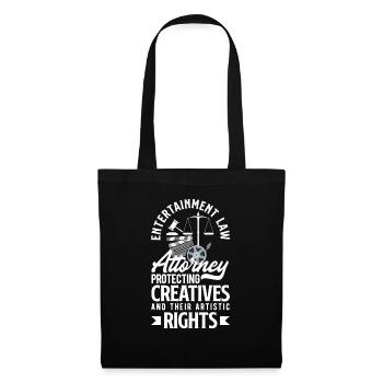 Entertainment Law Attorney Protecting Creatives - Stoffbeutel - Schwarz - Vorne