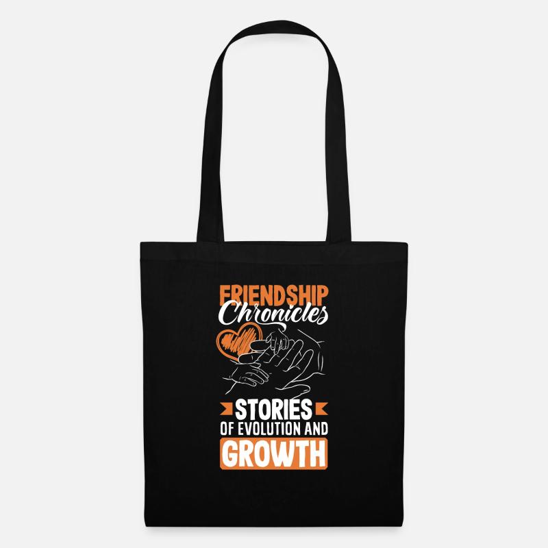Friendship Chronicles Histoires d’évolution et - Sac en tissu - noir