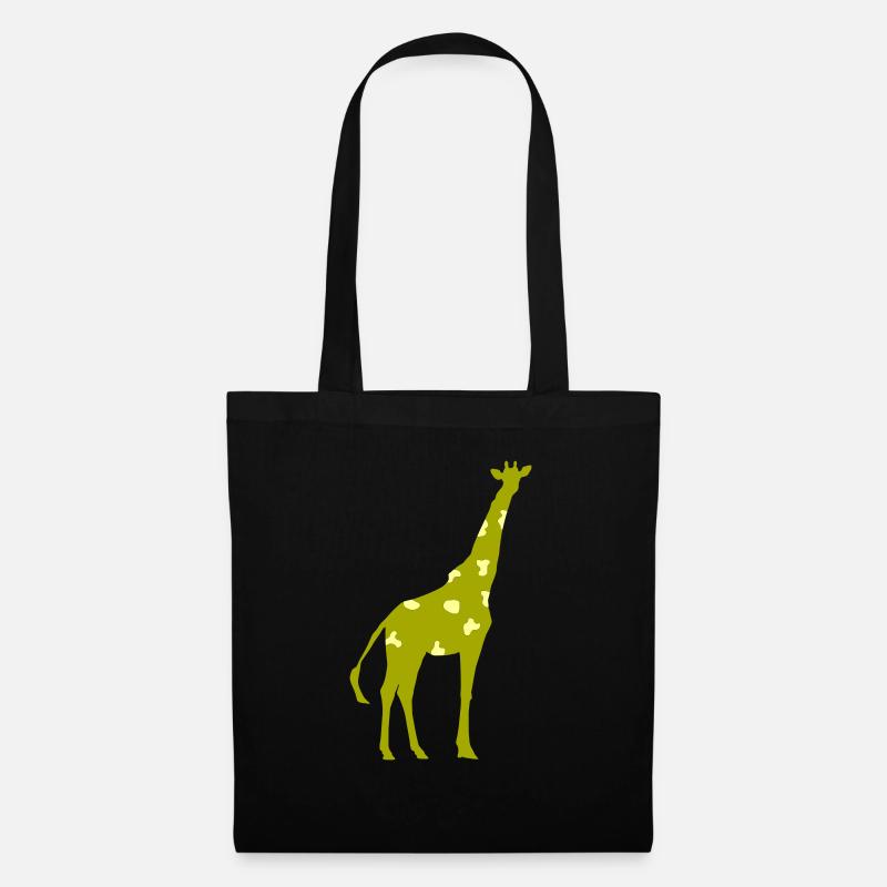 Giraffe - Stoffbeutel - Schwarz