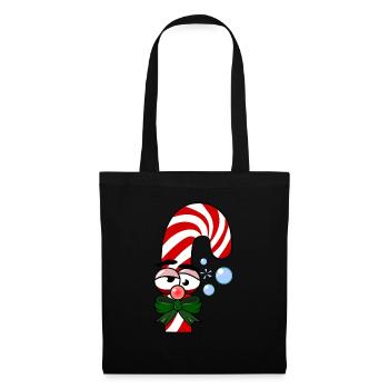 Drunken candy cane - Tote Bag - black - Front