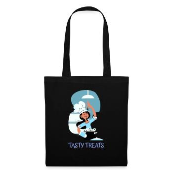 Chef Cook Kitchen Culinary Retro Bake Restaurant - Tote Bag - black - Front