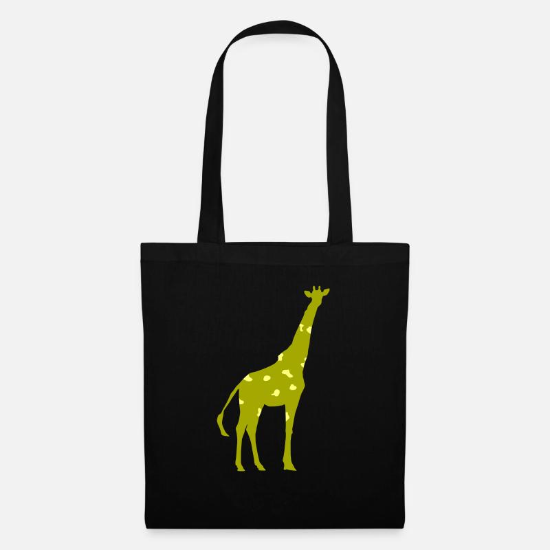 Giraffe - Stoffbeutel - Schwarz