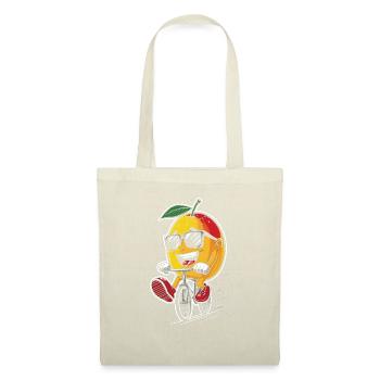Mango Radfahren auf Fahrrad-Geschenk - Stoffbeutel - Natur - Vorne