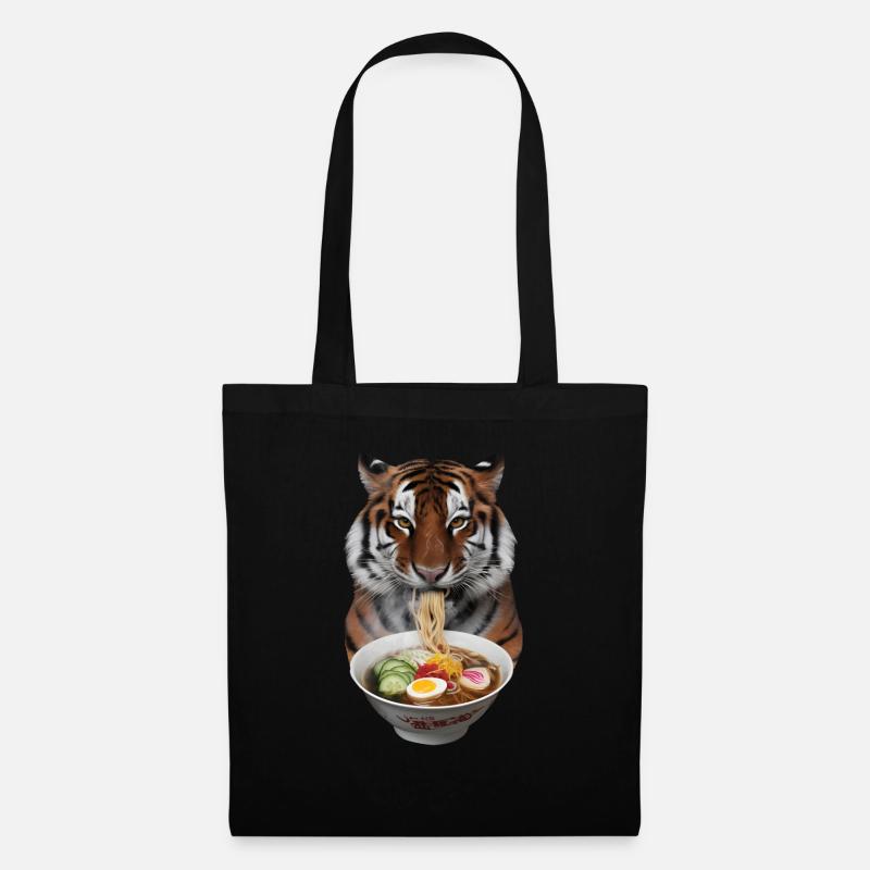 Tiger Ramen - Stoffbeutel - Schwarz
