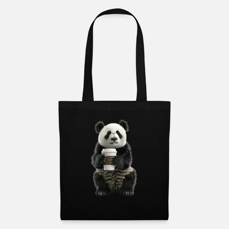 Panda - Torba materiałowa - czarny