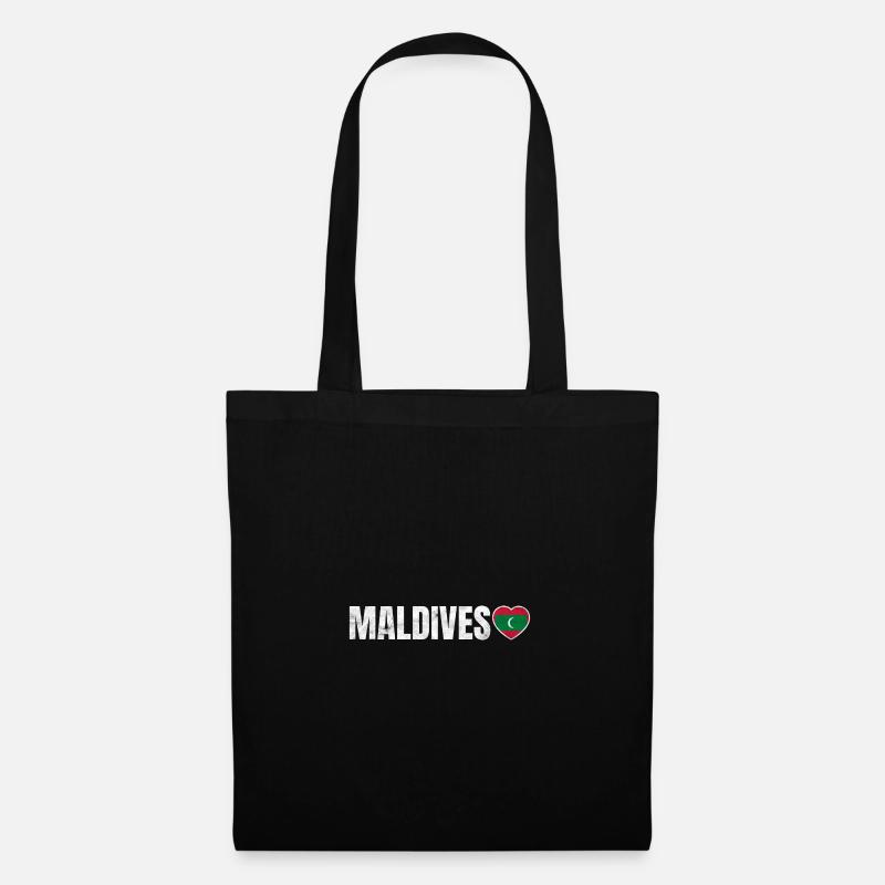 Malediven - Stoffbeutel - Schwarz