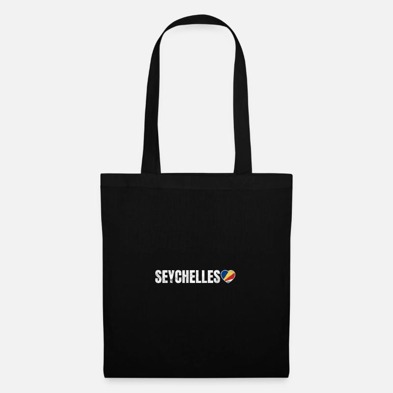 Seychellen - Stoffbeutel - Schwarz