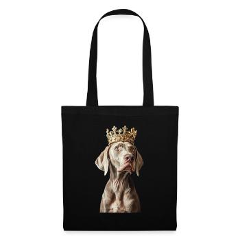 Weimaraner - Stoffbeutel - Schwarz - Vorne