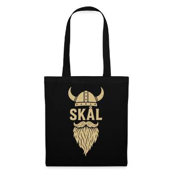 Skål Wikinger Barthelm - Stoffbeutel - Schwarz - Vorne