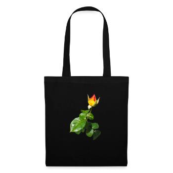 BOUTON DE ROSE - Sac en tissu - noir - Devant