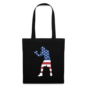 Sport Us Flag Boxing - Tote Bag - black - Front